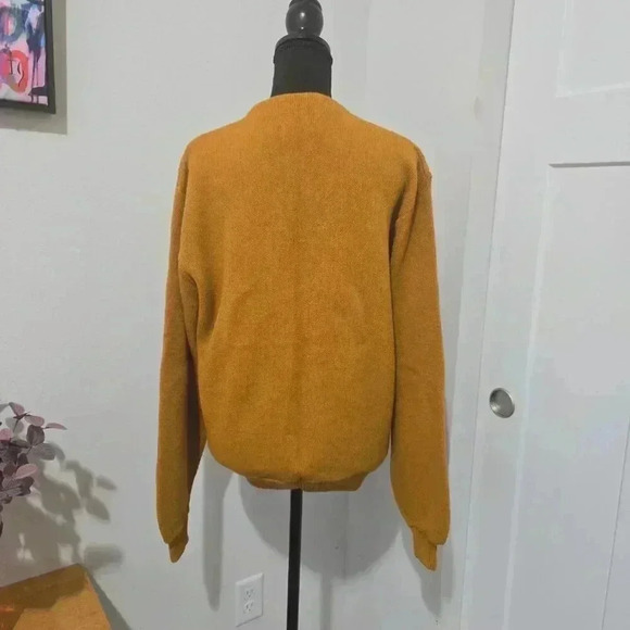 Rare Vintage 1950s-1960s Textured Wool Cardigan by Arena - Size Large - Picture 7 of 11